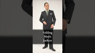 How to Fold Mens Suit Jackets Blazers amp Sport Coats [upl. by Grati]