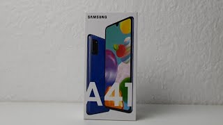 samsung galaxy A41 unboxing  فتح صندوق كالاكسي مع بعض الاختبارات [upl. by Antipus]