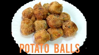 Potato Balls Recipe Fried Potato Balls Easy Potato recipe Potato Balls [upl. by Elakram229]