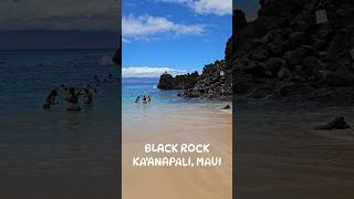 Beautiful Black Rock Beach in Ka’anapali Maui hawaii [upl. by Crissy610]