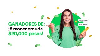 Ganadores de ¡8 monederos de 20 mil pesos [upl. by Anayhd]