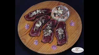 Picanha de bœuf à la truffe dété et aubergine blanche [upl. by Nangatrad350]