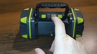 torcia da campeggio a tre luci e Powerbank letour recensione review [upl. by Seadon594]