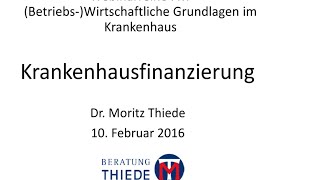 FKT Webinar  Krankenhausfinanzierung 1 100216 [upl. by Kalasky]