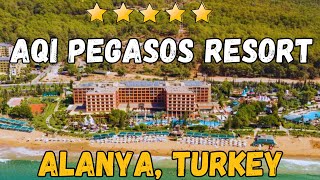 Aqi Pegasos Resort Hotel 5  Alanya Turkey AllInclusive Resort [upl. by Snowber]