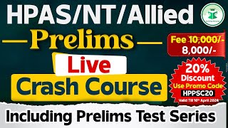 HPASNTAllied  Prelims Live Crash Course  Starting on 15th April 2024  CivilsTap Himachal [upl. by Dulcy465]