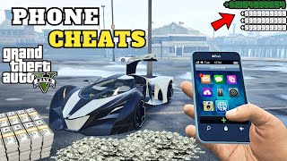 GTA 5  NEW SECRET PHONE CHEAT CODES 2023 Sport Cars God Mode  All Consoles amp PC [upl. by Ahsiram]