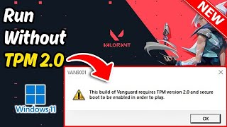 How to play valorant without tpm  Fix Windows 11 Valorant Not Working [upl. by Braun]