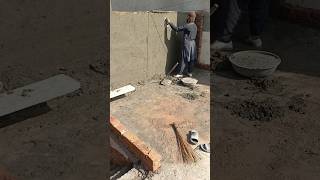 Wall Plastering  Plastering Techniques  Plastering Work ytshorts [upl. by Normi]