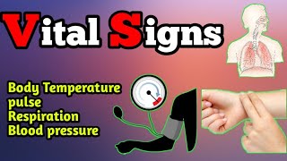 Vital signs  body temperature Pulse Respiration and Blood pressure [upl. by Selyn]