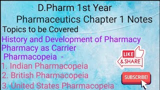 DPharm 1st Year  Pharmaceutics  Chapter 1 Notes  bpharma dpharma [upl. by Grayson]