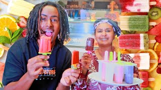 ቀሊልን ጥዑምን ኣሰራርሓ በረድ ብ ፍሩታታት  How To Make Easy  Healthy Organic Fruits Popsicle Icecream eritrean [upl. by Arnon]