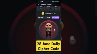 28 June Daily hamster cipher code  todays hamster kombat daily morse code 28 june [upl. by Notsuoh]