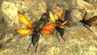 Fallout New Vegas Battles  Deathclaw Mother vs 5 Cazadors [upl. by Spense]