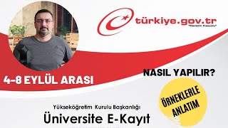 ÜNİVERSİTE E KAYIT NASIL YAPILIR [upl. by Enawtna]