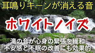 【耳鳴り治療音】滝の音でキーンという高音の耳鳴りが消えた！ 睡眠 不安感 No1 [upl. by Eimaral]