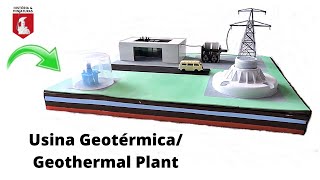 Usina Central Geotérmica Maquete  Geothermal Plant School Project Diorama [upl. by Mackenie]