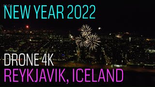 New Years Fireworks in Reykjavik Iceland 2022 [upl. by Golda]