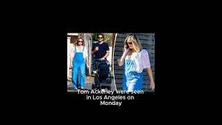 Margot Robbie and Tom Ackerley take their newborn for a stroll in Los Angeles 👶🍼🌞margotrobbie [upl. by Bartram844]