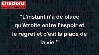 Linstant na de place quétroite entre lespoir et le regret et cest la place de la vie [upl. by Buehrer]