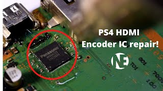 PS4 HDMI no signal or intermittent signal MN864729 HDMI Encoder IC Diagnosis And Replacement [upl. by Atiuqad]