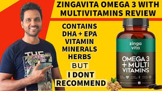 Zingavita Omega 3 plus multivitamin honest review  Why I dont recommend it [upl. by Dranyar634]