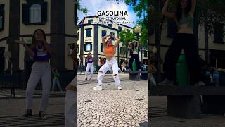 Addicted to this dance 🫠 GASOLINA tutorial out now 🙌🏼🔥 danceinpublic shorts [upl. by Nitsa]