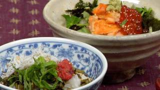 Ochazuke Recipe Salmon Ikura Chazuke and Umeboshi Shirasu Takana Chazuke  Cooking with Dog [upl. by Irehj173]