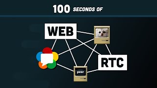 WebRTC in 100 Seconds  Build a Video Chat app from Scratch [upl. by Borer]