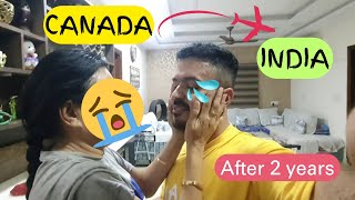 CANADA 🇨🇦TO INDIA SURPRISE VISIT 🇮🇳AFTER 2 YEARS  PART 2  surprise canadatoindia [upl. by Nnylakcaj]