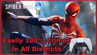 Marvel’s SpiderMan Remastered  How To Easily Spawn Crimes In All Districts PS5 [upl. by Virendra508]