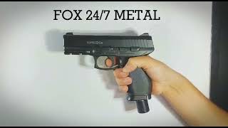 Pistola FOX 247 METAL SISTEMA CO2 CARGA DRAGO [upl. by Lleirbag]