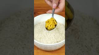 Arroz blanco esponjoso y Perfecto SOLO AGREGA recetas viralshorts saludable [upl. by Normak233]