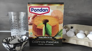 Pondon Chiffon Cake mix  Chiffon Pandan [upl. by Anaidiriv158]