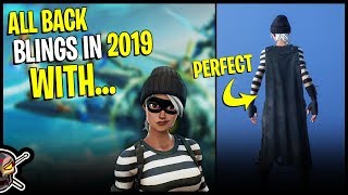 All Back Blings in 2019 with RAPSCALLION  Fortnite Cosmetics [upl. by Saxena]