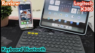 Review Keyboard Bluetooth dari Logitech K380 Serta Cara Pairing dan Menggunakanya di Ipad  Tablet [upl. by Fadiman]