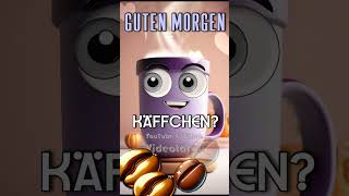 Guten Morgen  Käffchen  lila Tasse coffee funny cute cartoon goodmorning [upl. by Davita856]