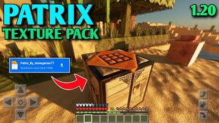 🔥Patrix Texture Pack For Minecraft Pe 120  RTX Texture Pack For MCPE  Low End Device [upl. by Crispen]