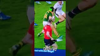 Cheslin Kolbe 2nd try Springboks vs England 24 [upl. by Okramed436]