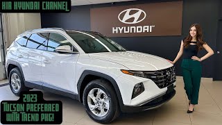 LIVE 2023 Hyundai Tucson Preferred AWD with Trend Package  Full Walk Around  QampA [upl. by Ahsiekit]