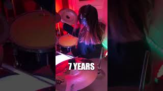 10 YEARS OF DRUMMING in less than 60 seconds 👀🥁 shorts [upl. by Aiello68]