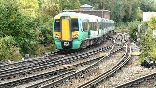 Trains at Purley  26 October 2021  Part Two  The Caterham and Tattenham Corner services [upl. by Lacsap879]