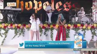 Halsey ft Lauren Jauregui  Strangers Live on Today Show [upl. by Elauqsap]