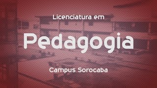 Que curso eu faço  Pedagogia  UFSCar Sorocaba [upl. by Tolmach]