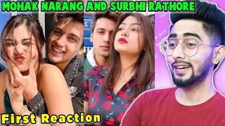 Surbhi Rathore amp Mohak Narang First Reaction Sohak Couple Reels Video [upl. by Llenrac]