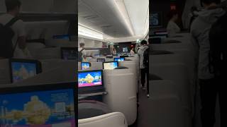 First amp Business Class in Qatar Airways shorts qatarairways airplane boeing777 youtubeshorts [upl. by Adala]