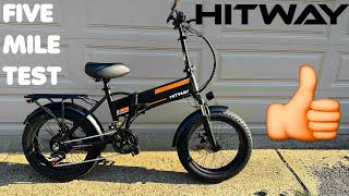 HITWAY BK10M 750 Watt EBike Five Mile Test Ride [upl. by Simon]