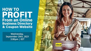 How to Profit from an Online Business Directory amp Coupon Website [upl. by Onilatac]