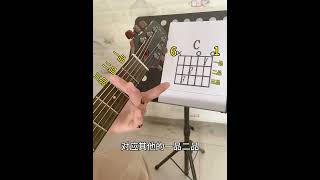 一分钟学会和弦图如何看 吉他 零基础吉他入门 成人学吉他 guitar solo music [upl. by Lorelie441]