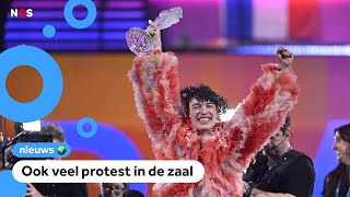 Nemo uit Zwitserland wint het Songfestival [upl. by Llemrej]